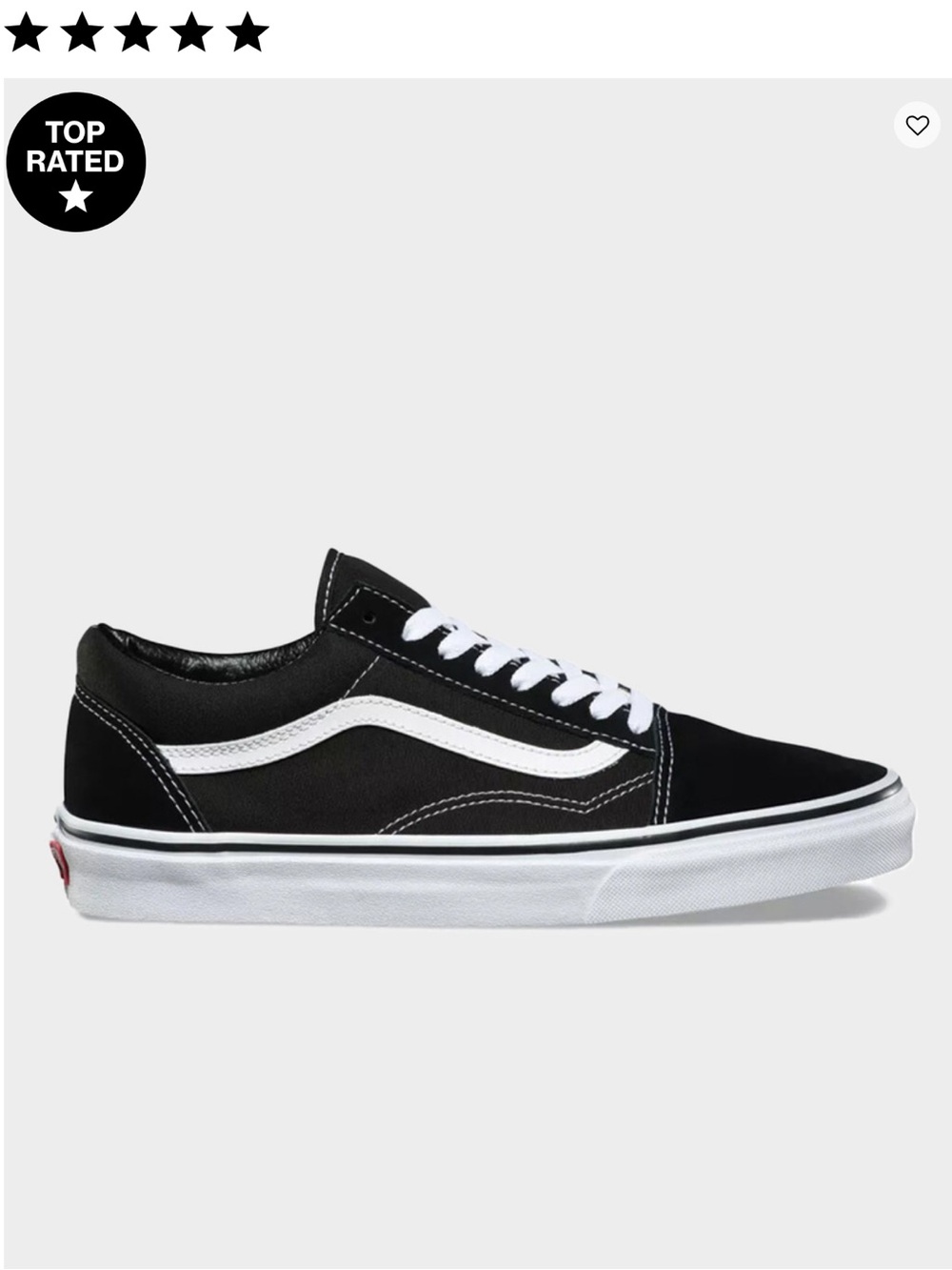 Vans Black & White Old Skool Low-Top Sneakers